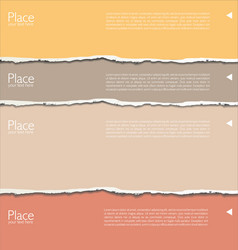 torn paper background with space for text 12 vector image