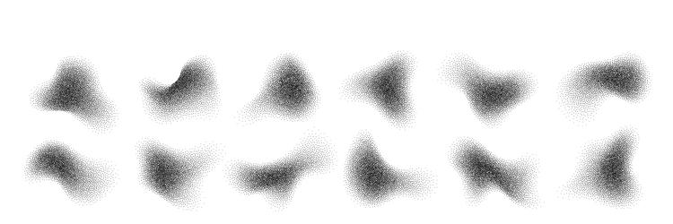 Fluid Halftone Stipple Abstract vector image