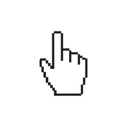 mouse cursor symbol - arrow click pointer isolated vector image
