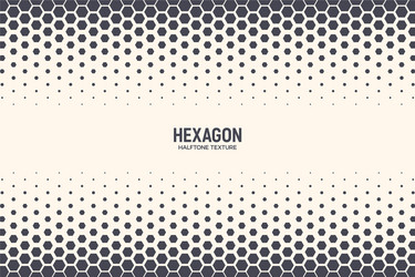 Retro Hexagon Halftone Background vector image