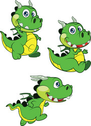 Adorable Dragon Hatchling Vector Image