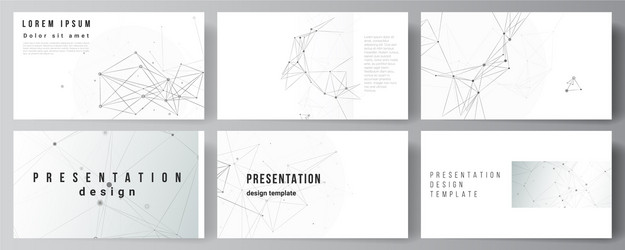 Layout presentation slides design vector