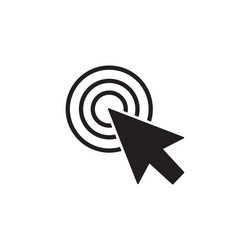 mouse cursor symbol - arrow click pointer isolated vector image