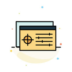 setting controller target object abstract flat vector image