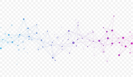 Abstract Connecting Dots & Lines vector image