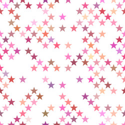 Pink seamless star pattern background - design Vector Image