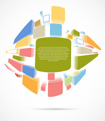 abstract technology design background vector image