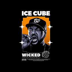 Ice Cube - Straight Outta Compton Vector Image
