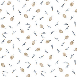 Scandinavian Pine Cone Pattern vector image