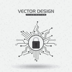 security system design vector image