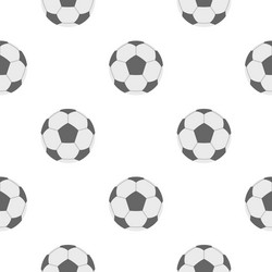 Soccer ball pattern flat vector