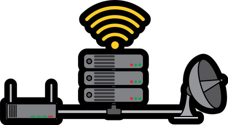 web hosting design vector image