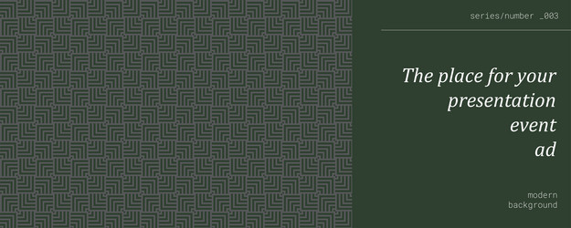 banner with abstract geometric pattern conceptual vector image