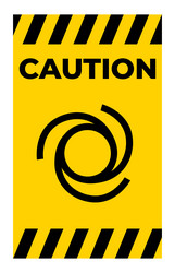 beware automatic start-up symbol sign isolate vector image