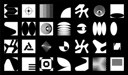 brutalism design abstract pattern vector image