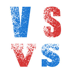 concept of rivalry in symbols vector image