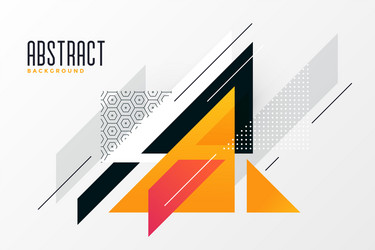 Geometric Memphis Triangles Background vector image