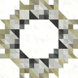 gold triangular low poly mosaic abstract pattern vector image