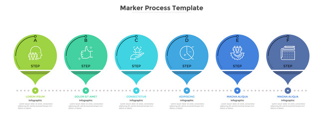 Modern infographic template vector