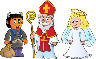 Saint Nicholas Day Celebration Vector Image