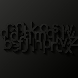 abstract background with alphabet vector image