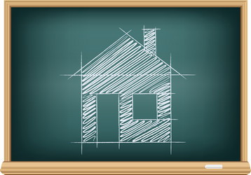 board house sketch vector