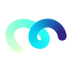abstract fluid gradient shape with 3d liquid vector image