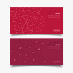 abstract futuristic low poly background vector image