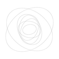 abstract random circles geometric circular element vector image