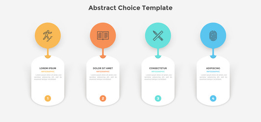 Modern infographic template vector