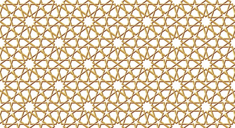 seamless gold pattern in authentic arabian style vector image