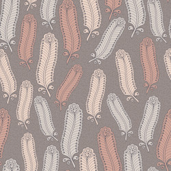 seamless pattern with decorative feathers vector image