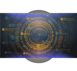 Abstract Data Network Visualization vector image