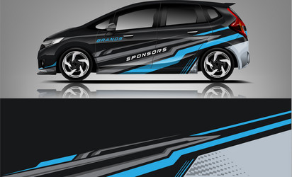 Car Stripe Graphic Abstract Wrap Vector Image