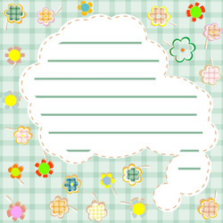 template frame design for greeting card vector image
