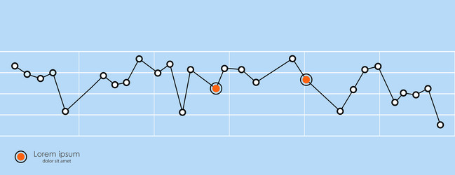 Business graph chart moving up the scores vector