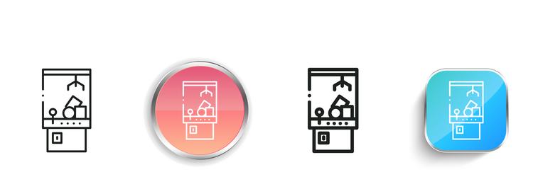 electronics icon thin linear regular and button vector image