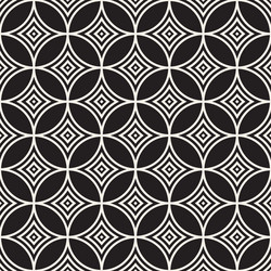 Symmetrical Round Line Pattern vector image