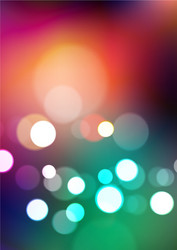 abstract bokeh lights colors background vector image