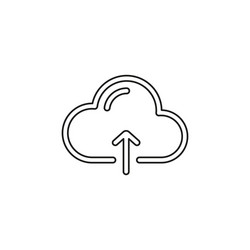 Cloud upload icon vector