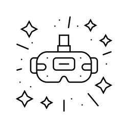 cutting edge design tech enthusiast line icon vector image