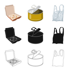 design dump and sort icon collection vector image