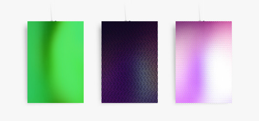 halftone dots backgrounds set applicable vector image