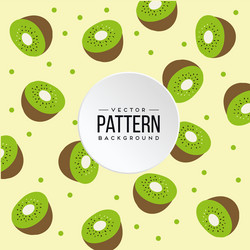 pattern kiwi yellow color background image vector image