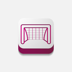 square button gate vector image