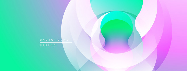 abstract colorful background overlapping circles vector image