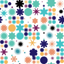abstract seamless pattern featuring various vector image