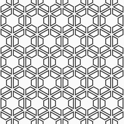 abstract seamless pattern hexagonal grid vector image