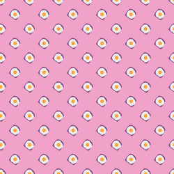 egg pattern on white background vector image