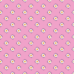 Egg pattern on white background vector